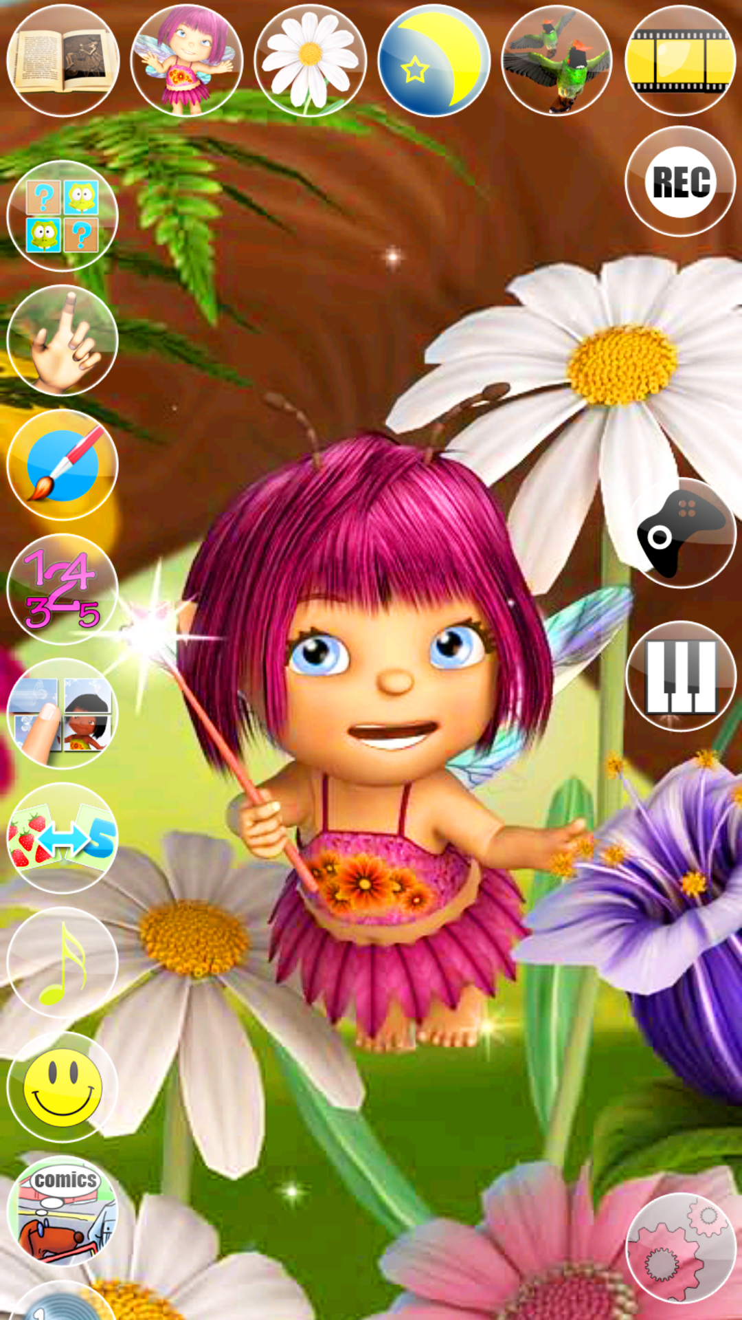 اسکرین شات 3 برنامه Talking Mary the Baby Fairy