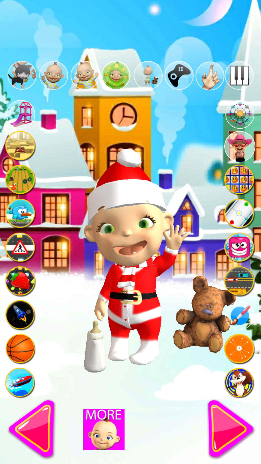 اسکرین شات 1 بازی Talking Babsy Baby Xmas Games