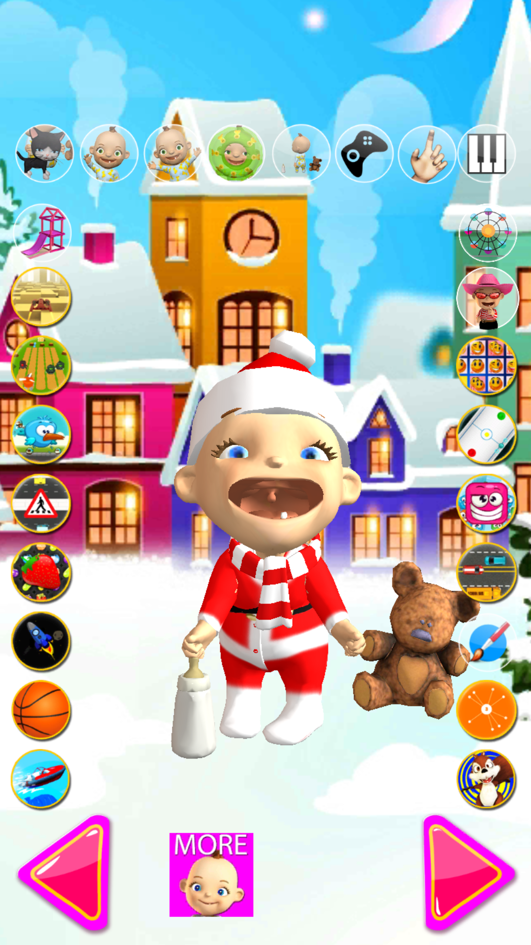 اسکرین شات 4 بازی Talking Babsy Baby Xmas Games