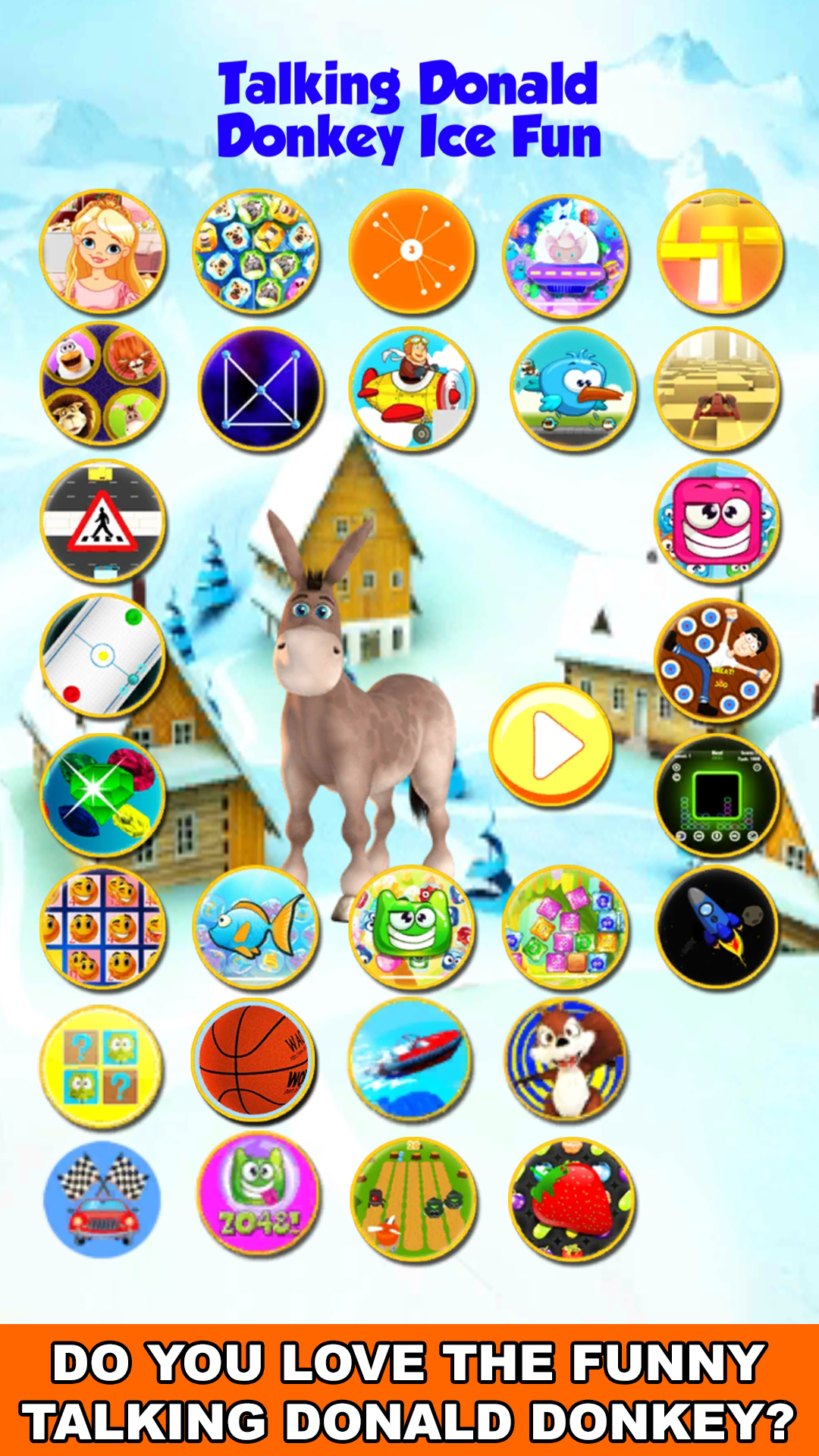اسکرین شات 7 بازی Talking Donald Donkey Ice Fun