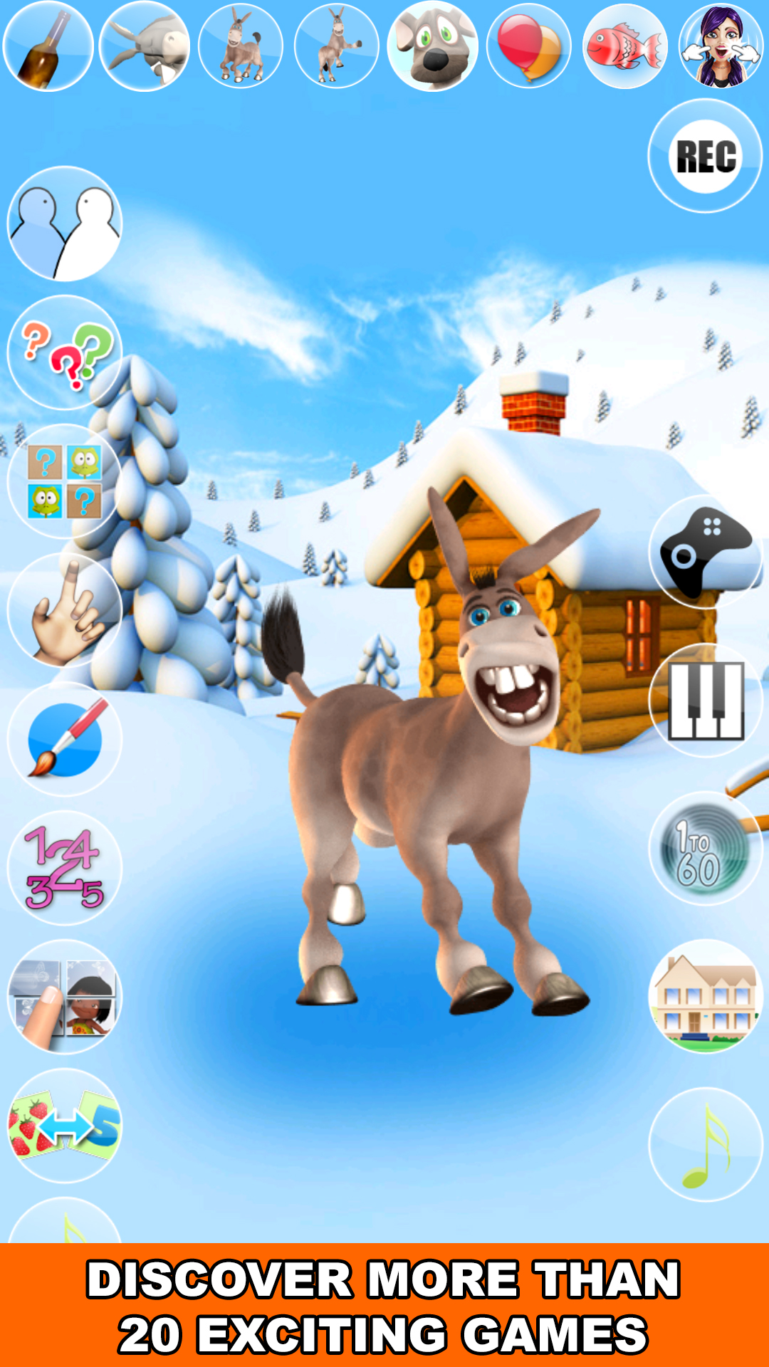 اسکرین شات 2 بازی Talking Donald Donkey Ice Fun