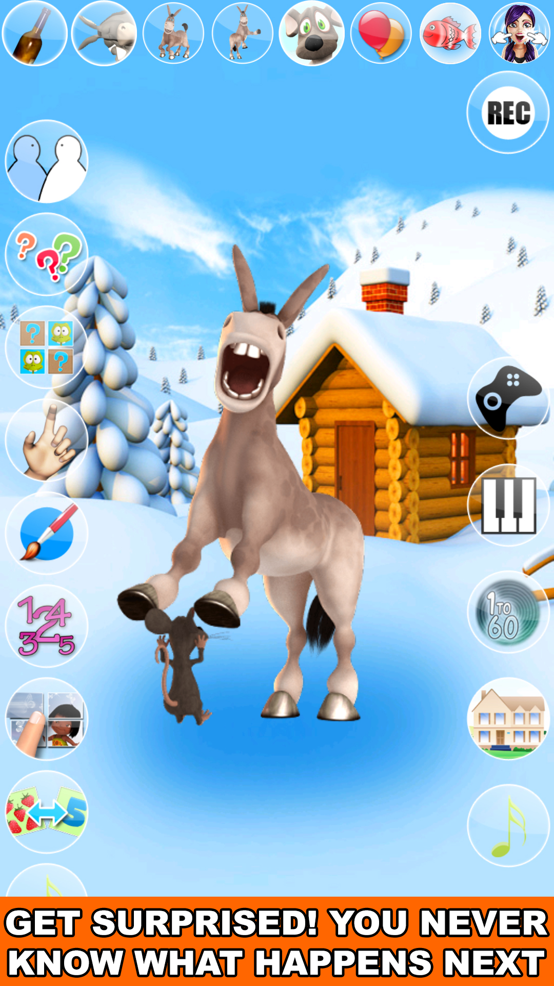 اسکرین شات 6 بازی Talking Donald Donkey Ice Fun