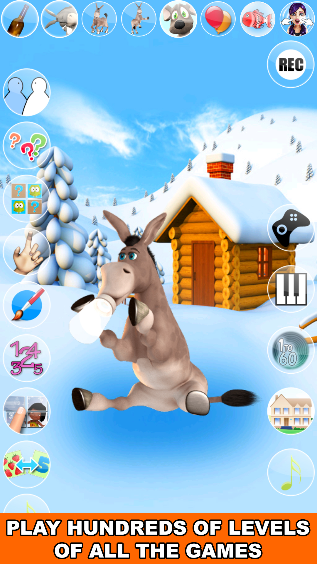 اسکرین شات 4 بازی Talking Donald Donkey Ice Fun