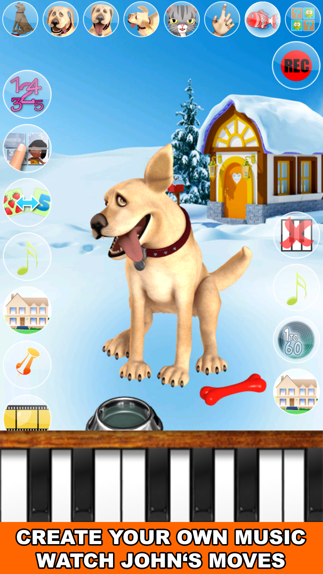اسکرین شات 6 بازی Talking John Dog Frozen City