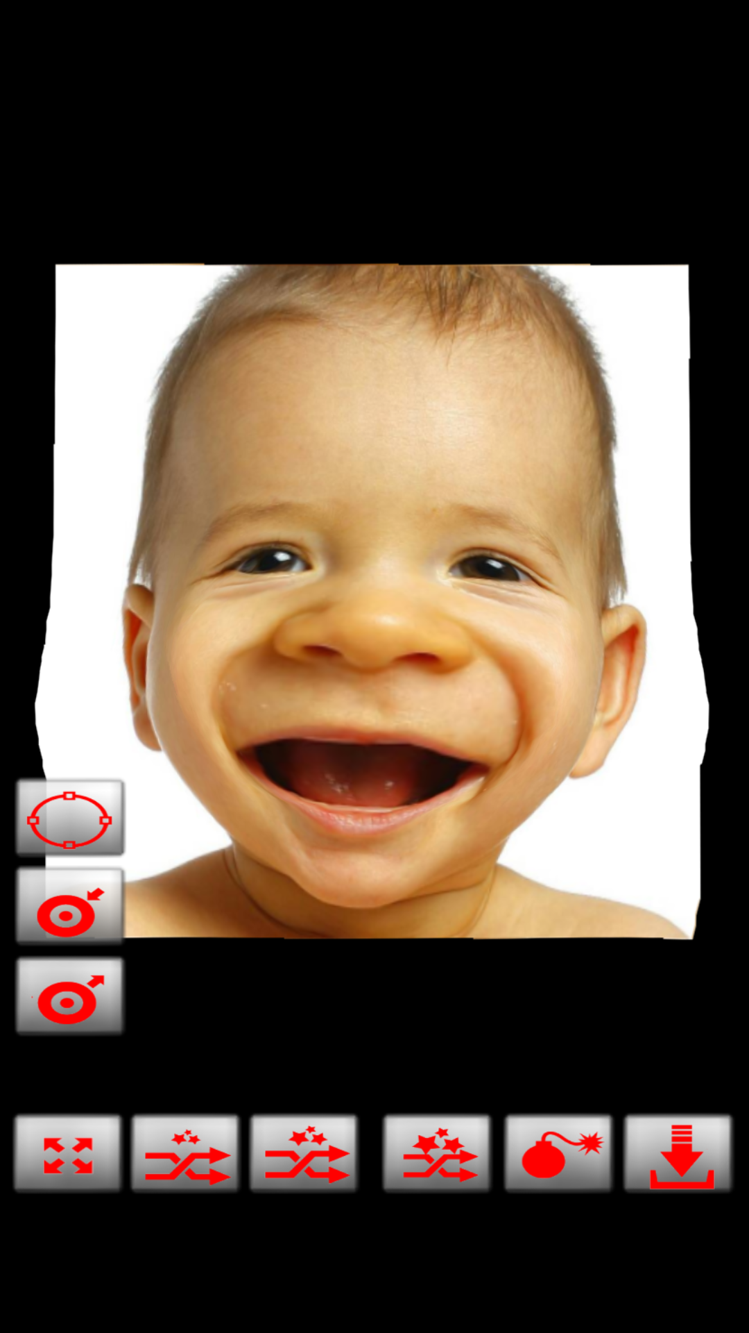 اسکرین شات 2 برنامه Warp My Face: Fun Photo Editor