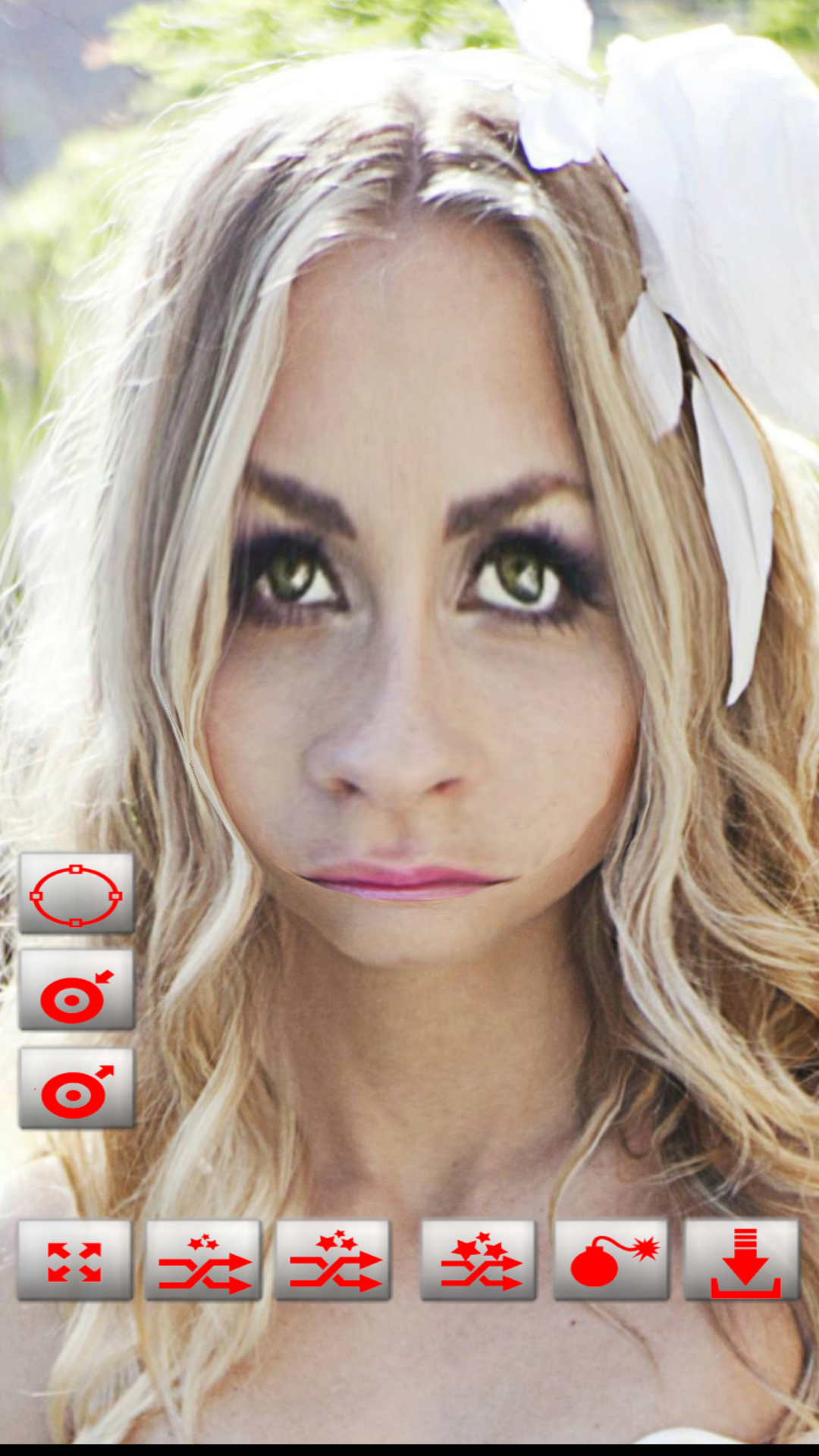 اسکرین شات 4 برنامه Warp My Face: Fun Photo Editor