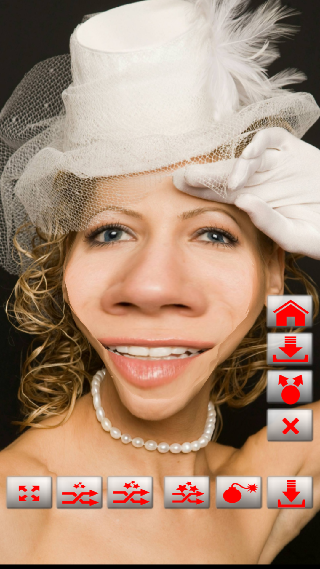 اسکرین شات 1 برنامه Warp My Face: Fun Photo Editor