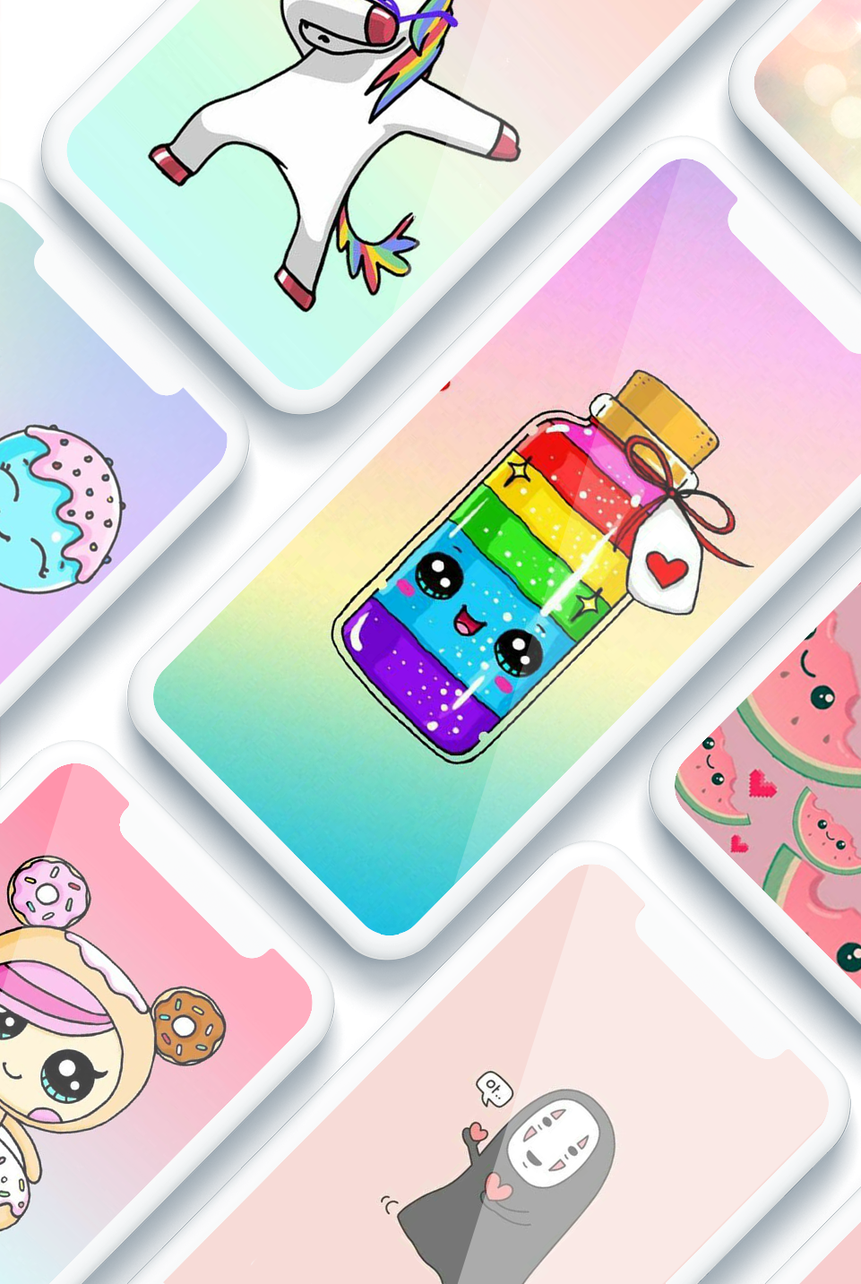 اسکرین شات 1 برنامه Kawaii Wallpaper: Cute, Kawaii