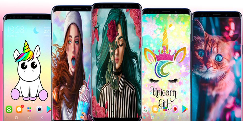 اسکرین شات 1 برنامه Girly Wallpaper