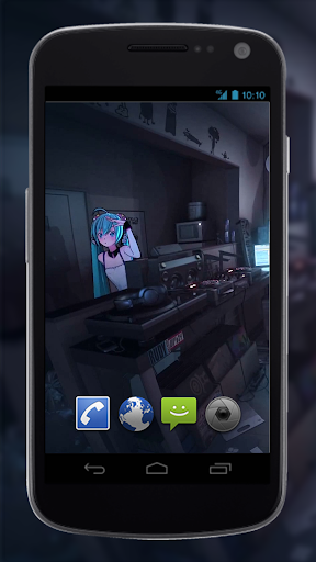 اسکرین شات 2 برنامه Hatsune Miku Live Wallpaper