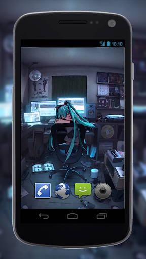 اسکرین شات 1 برنامه Hatsune Miku Live Wallpaper