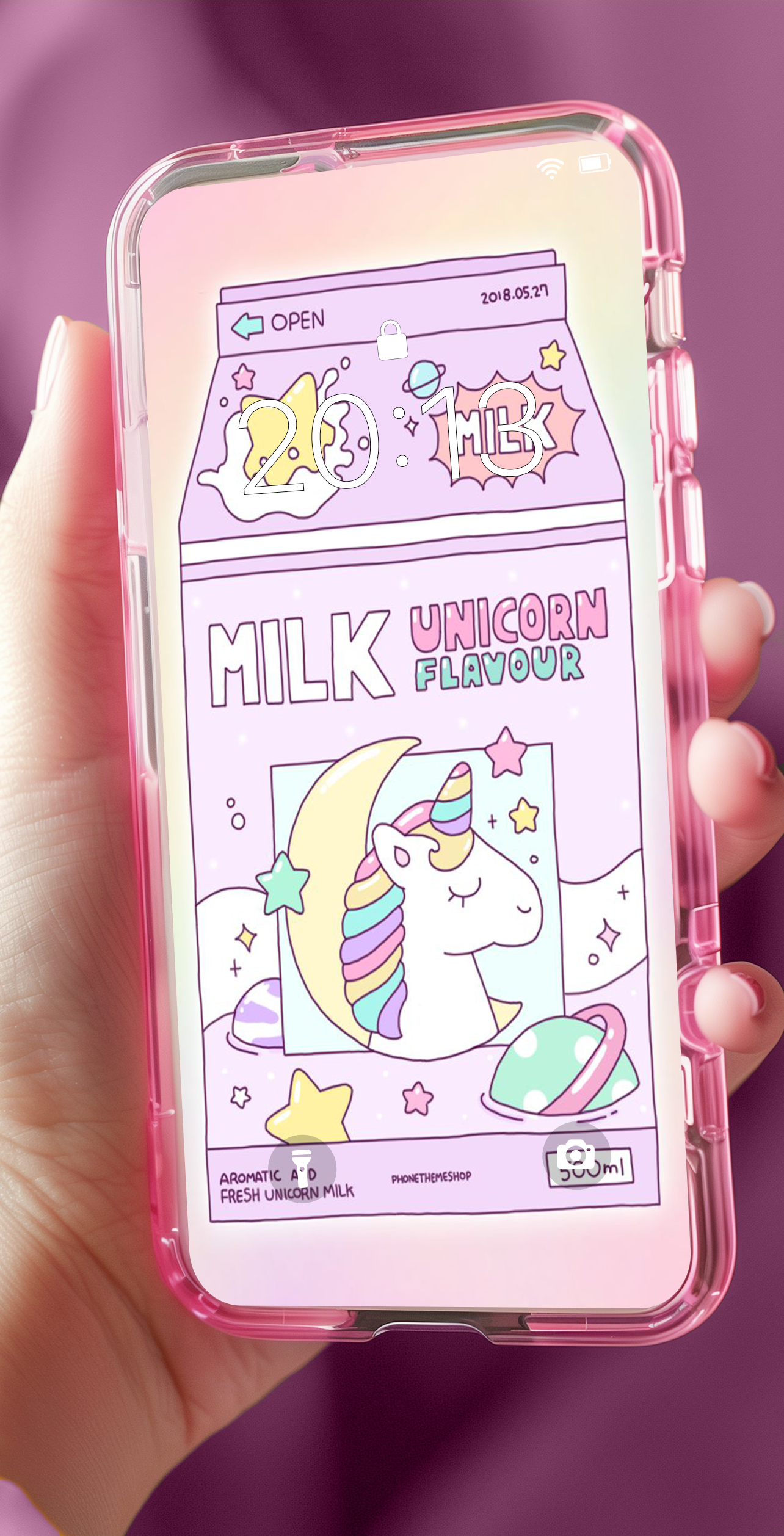 اسکرین شات 6 برنامه Kawaii Unicorn Wallpaper