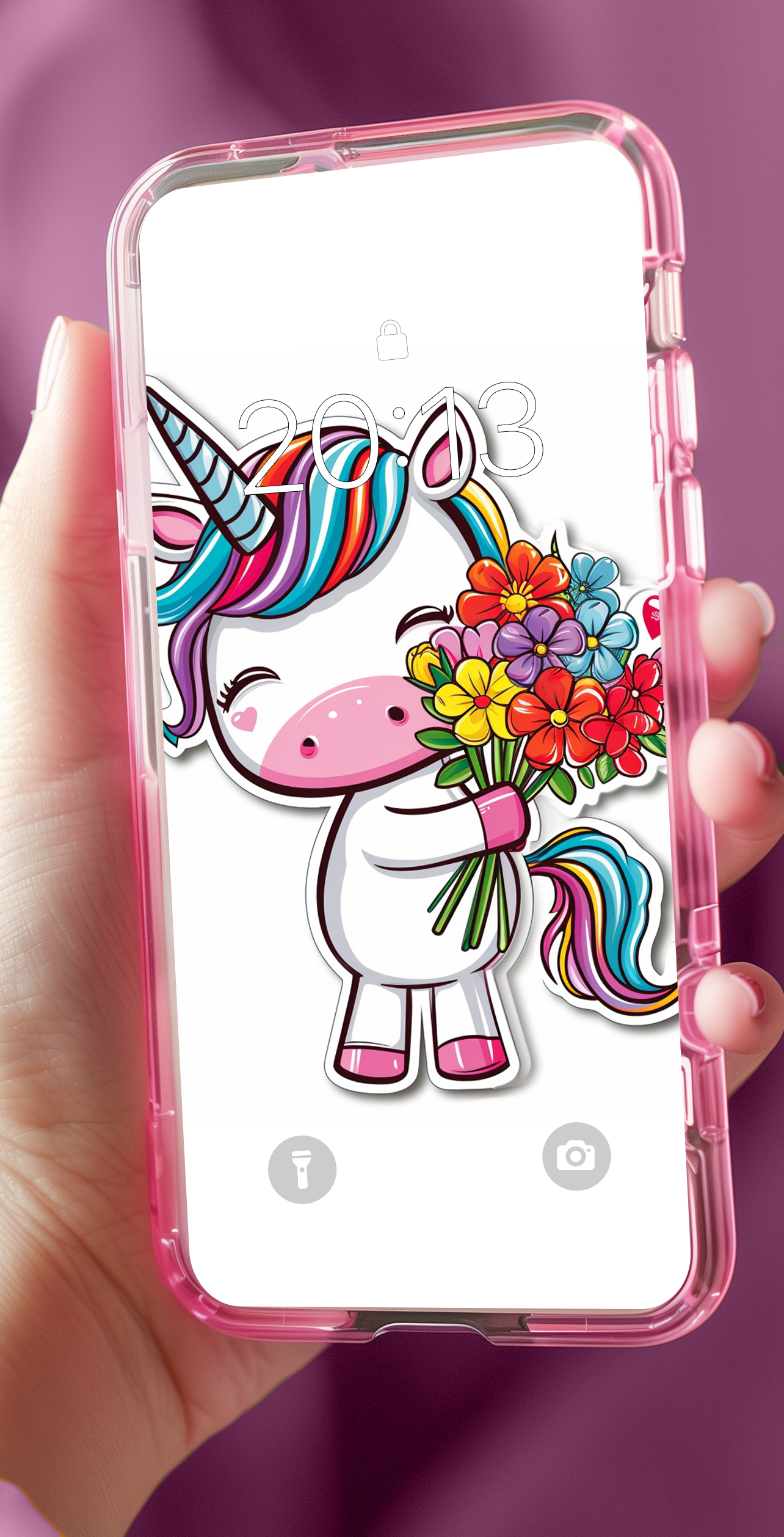 اسکرین شات 7 برنامه Kawaii Unicorn Wallpaper