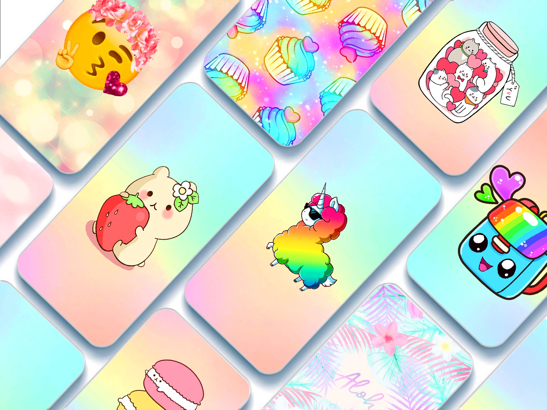 اسکرین شات 2 برنامه Cute kawaii Wallpapers