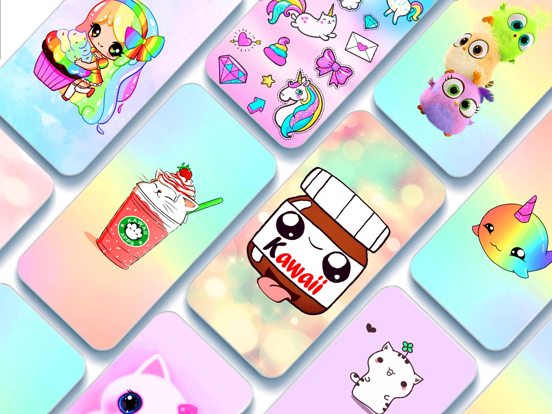 اسکرین شات 1 برنامه Cute kawaii Wallpapers