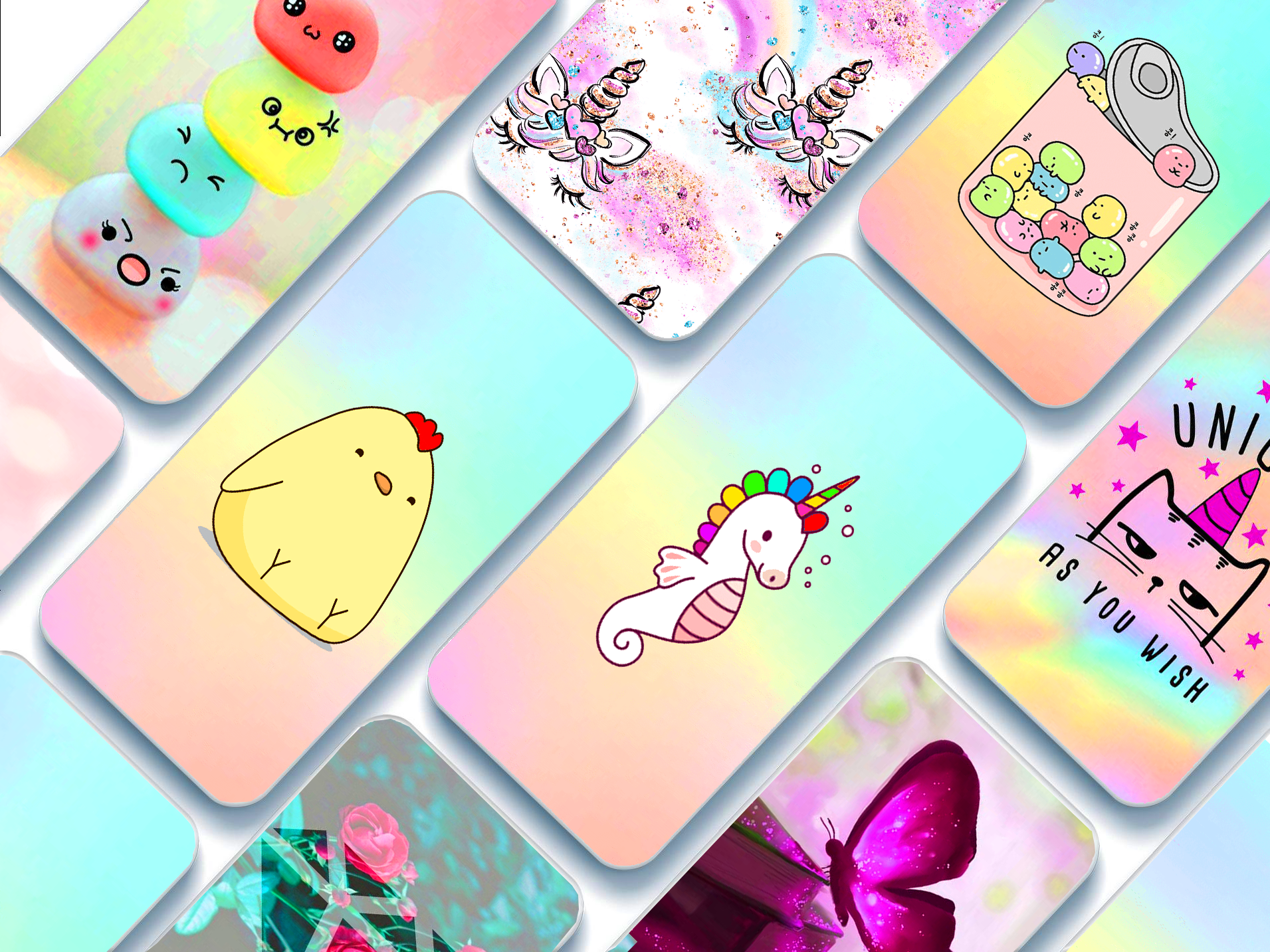 اسکرین شات 3 برنامه Cute kawaii Wallpapers