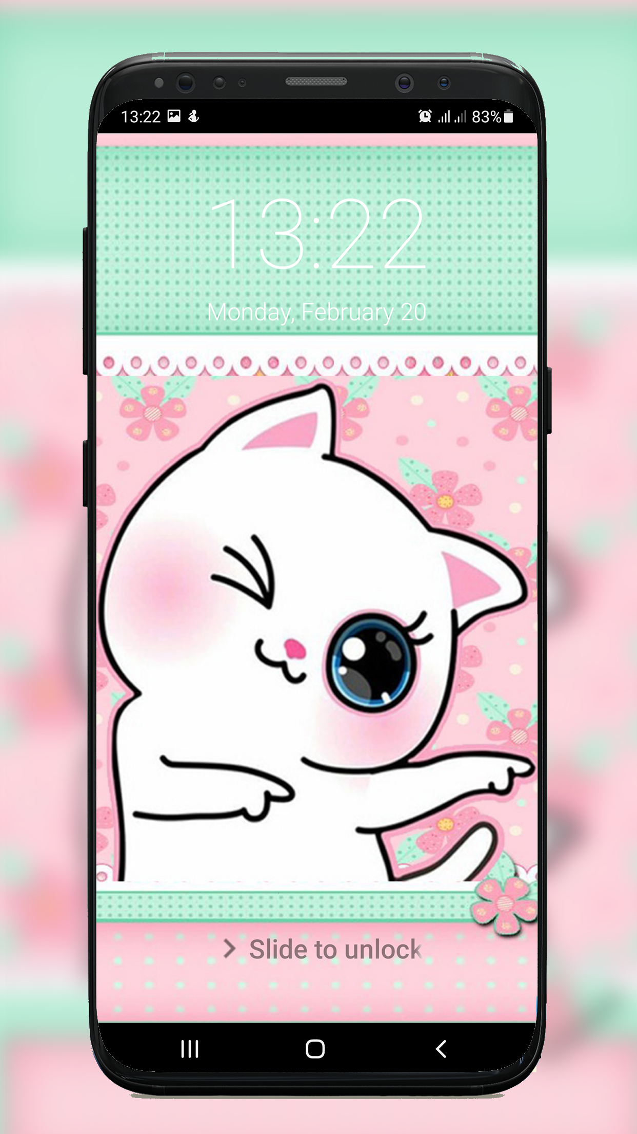 اسکرین شات 8 برنامه Kawaii Cute LockScreen