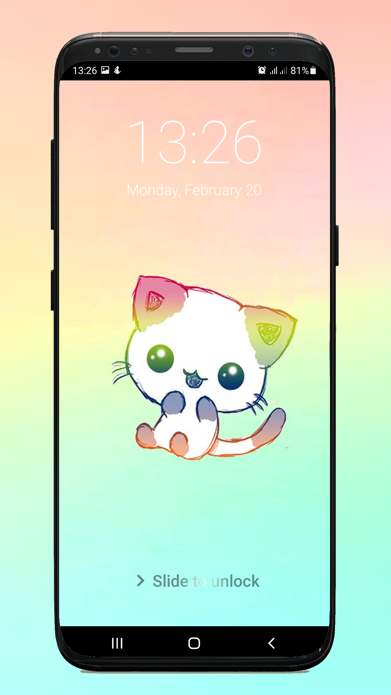 اسکرین شات 7 برنامه Kawaii Cute LockScreen