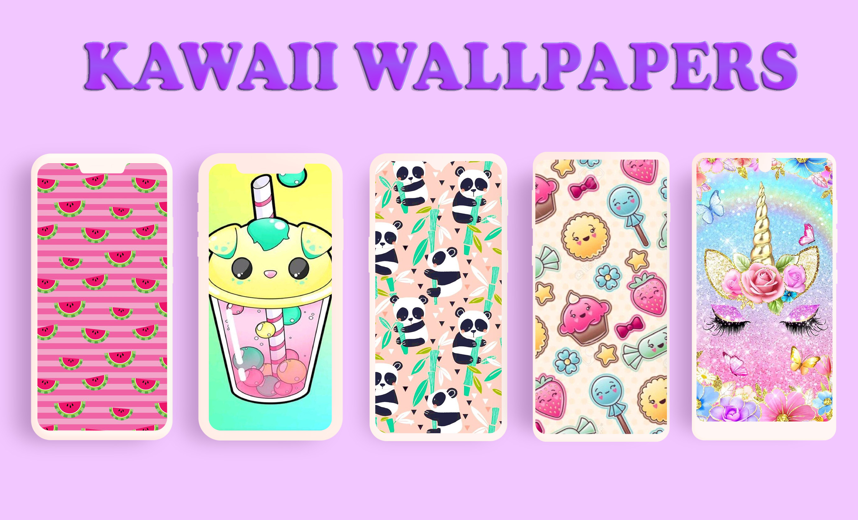 اسکرین شات 1 برنامه Kawaii Wallpapers