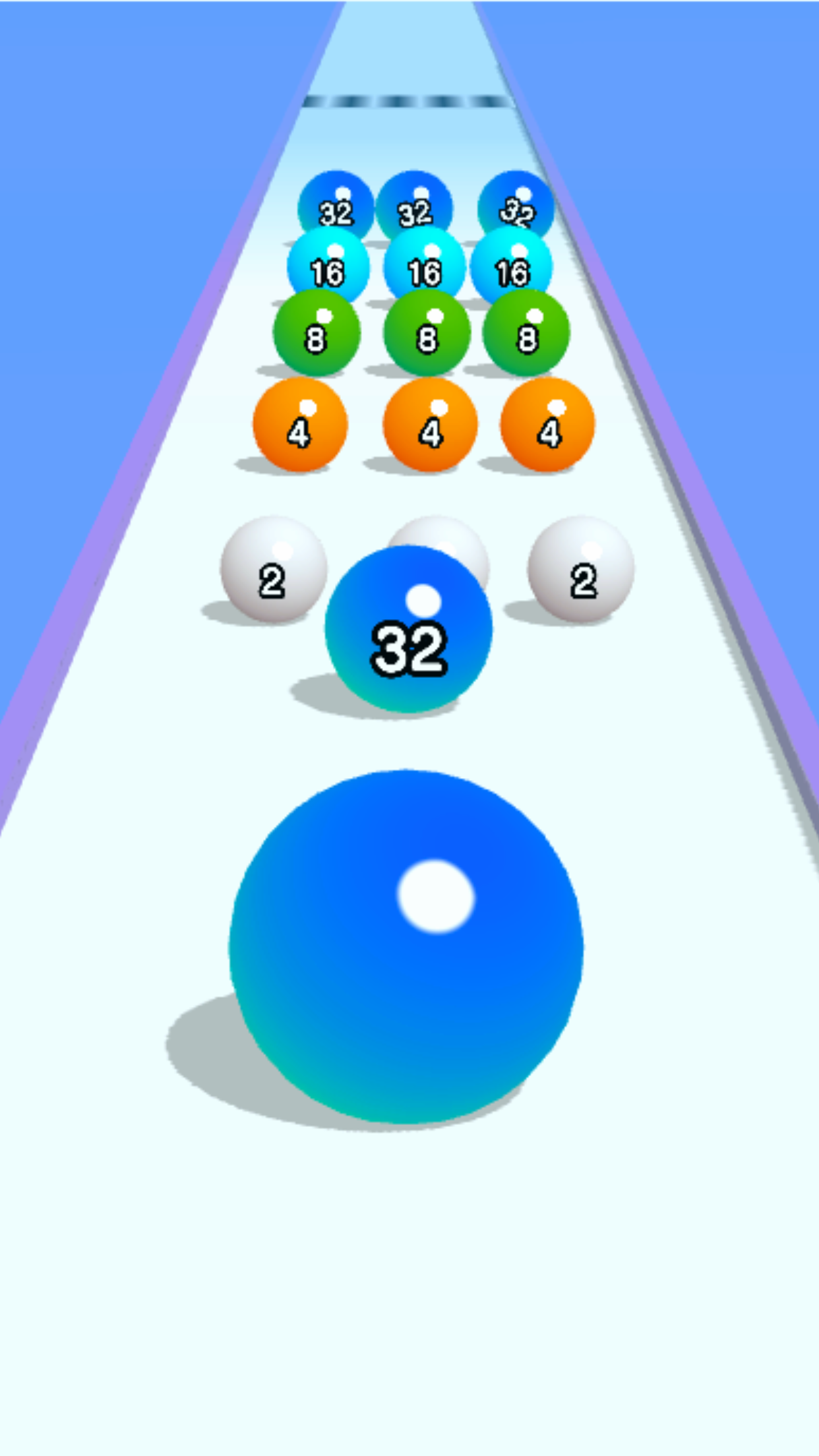اسکرین شات 3 بازی Ball Run 2048: merge number