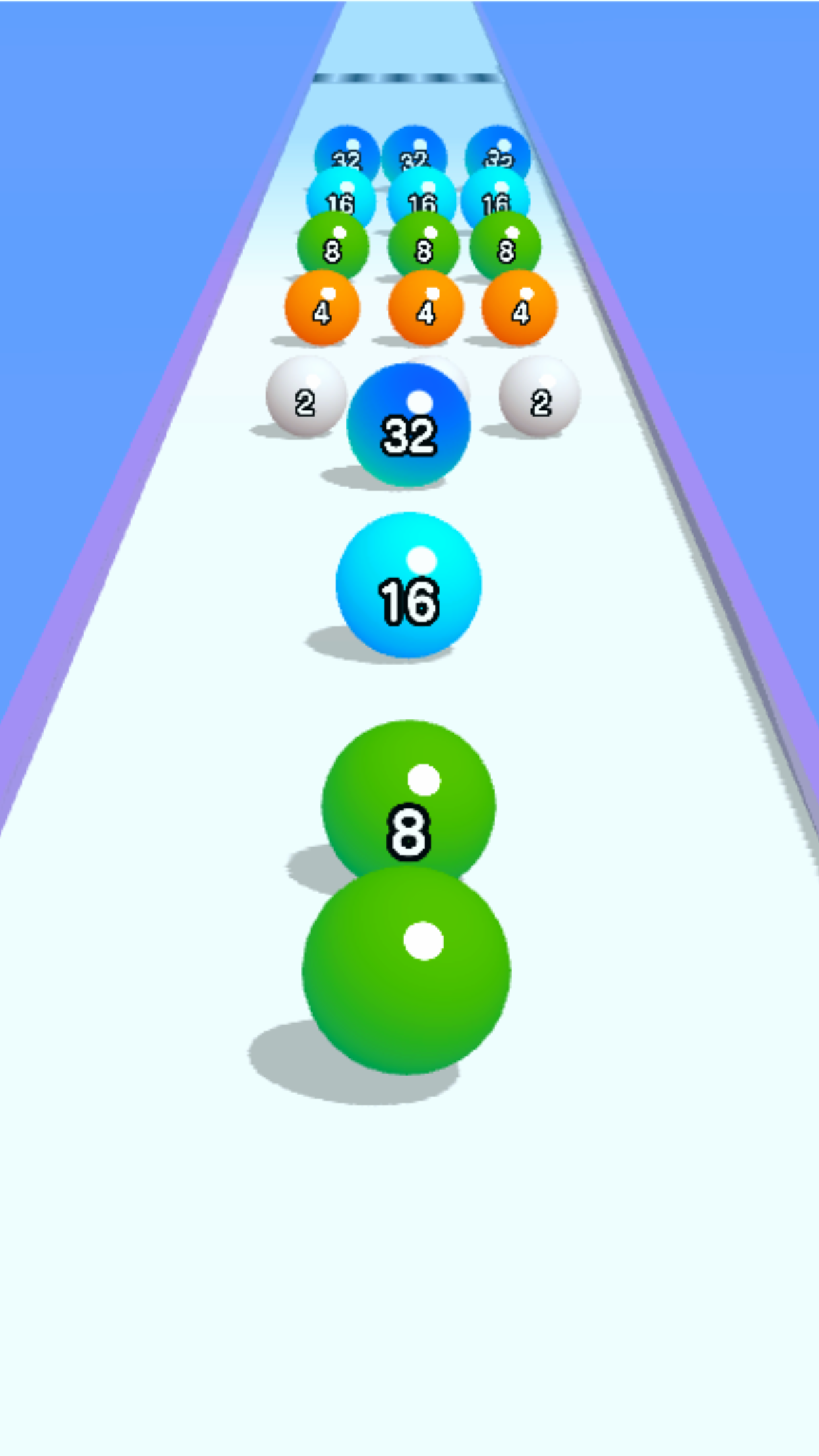 اسکرین شات 2 بازی Ball Run 2048: merge number