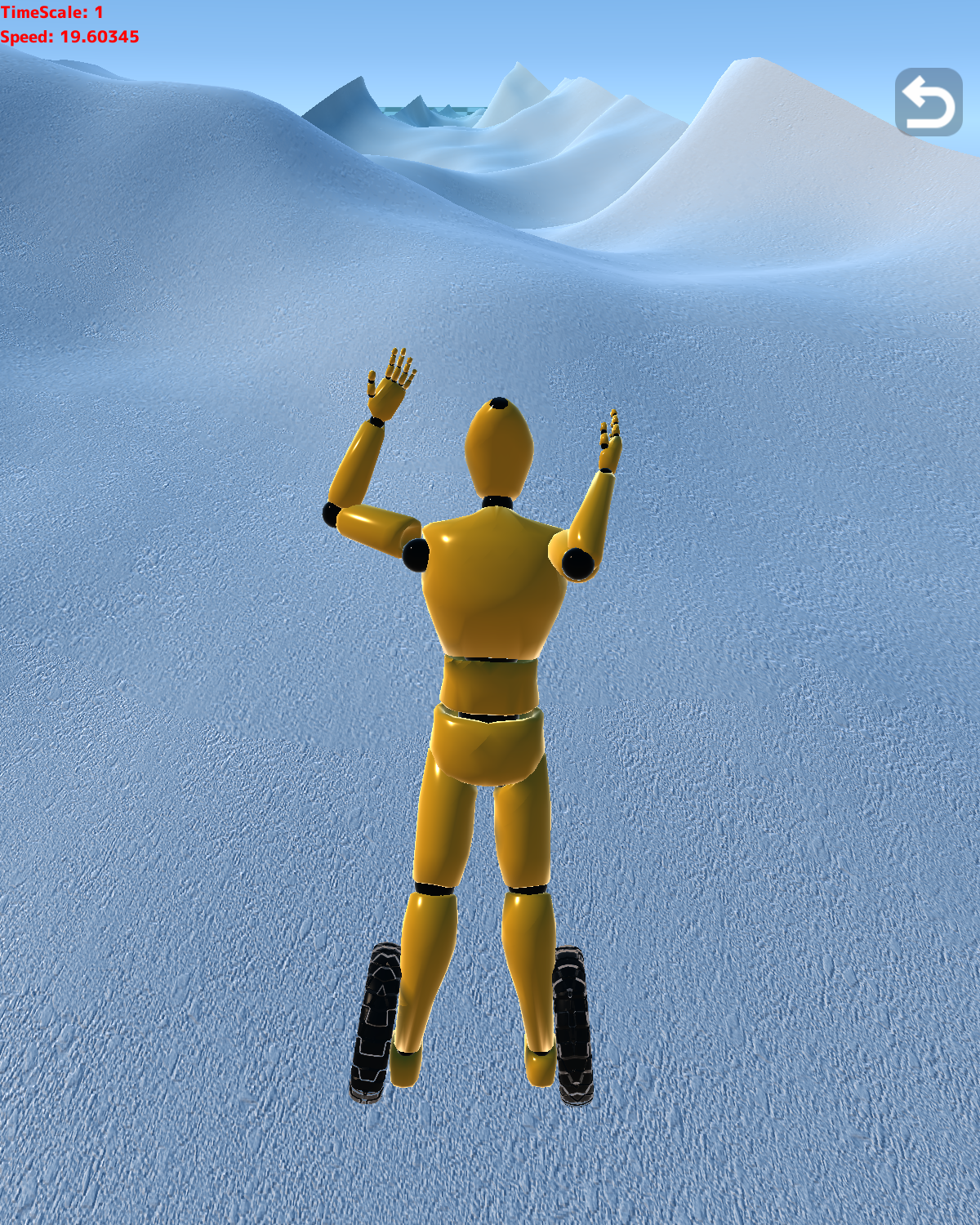 اسکرین شات 1 بازی Mannequin Downhill