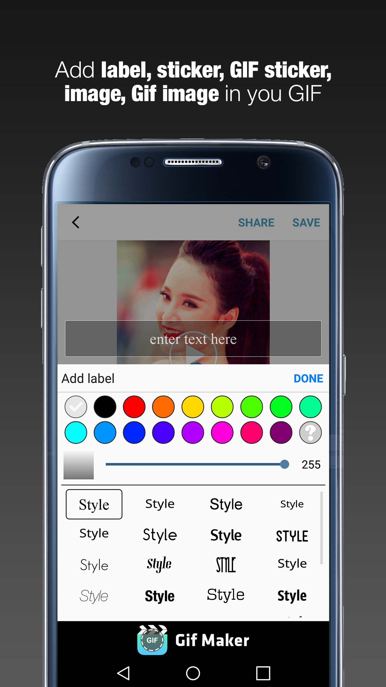 اسکرین شات 5 برنامه GIF Maker  - GIF Editor