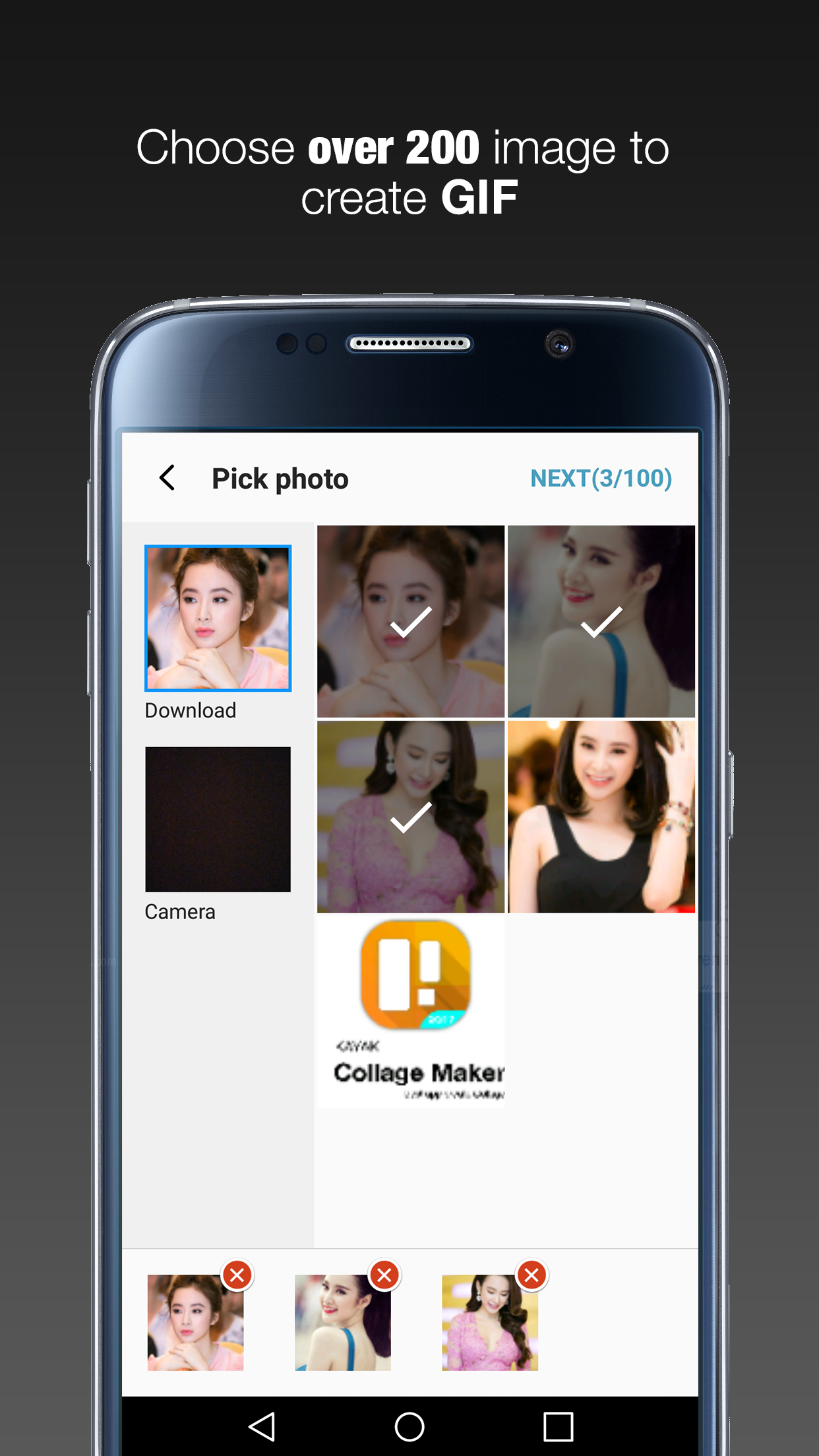 اسکرین شات 3 برنامه GIF Maker  - GIF Editor