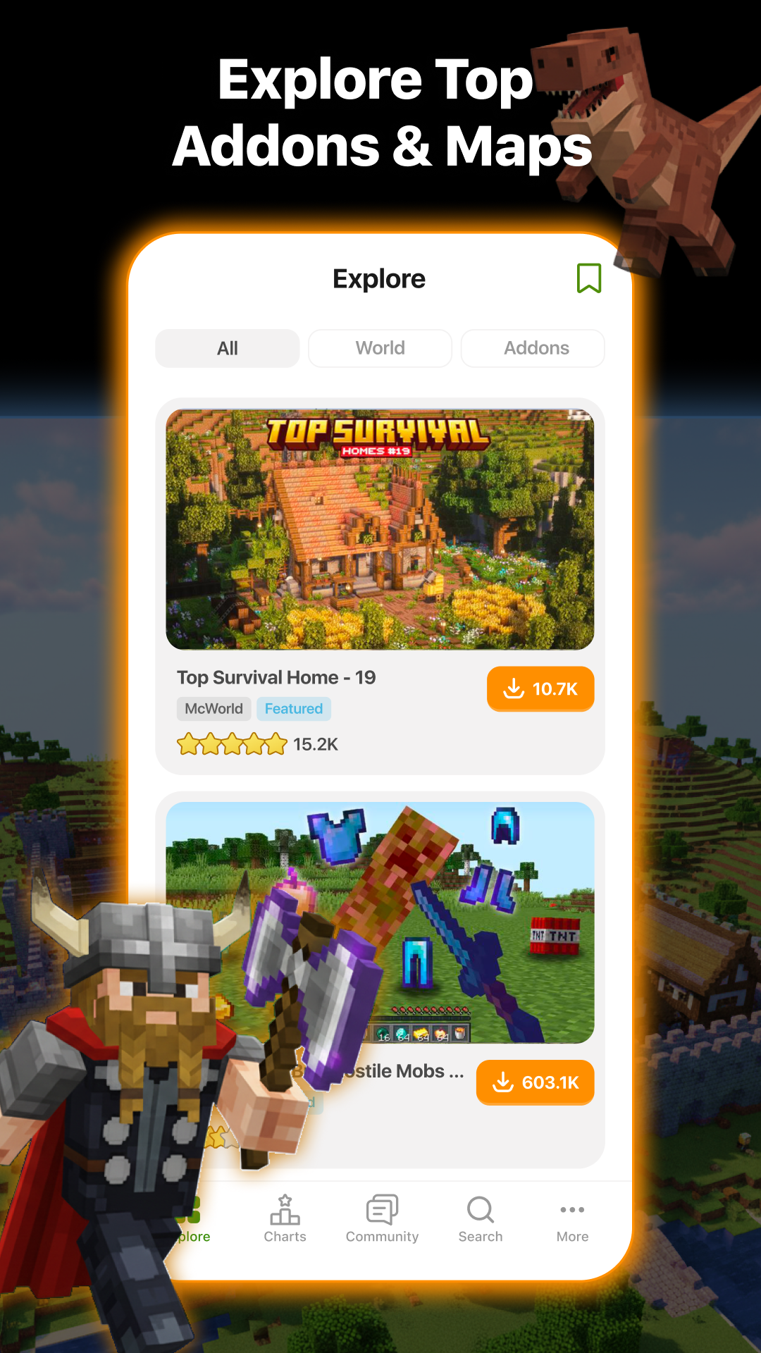 اسکرین شات 2 برنامه Addons for Minecraft