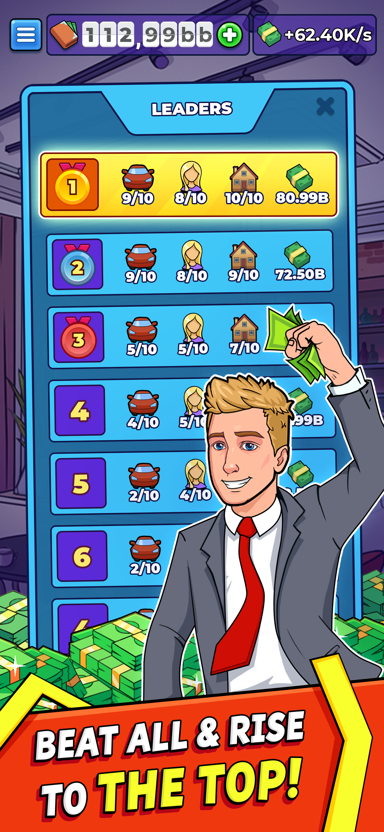 اسکرین شات 3 بازی Idle Clickers: Money Tycoon