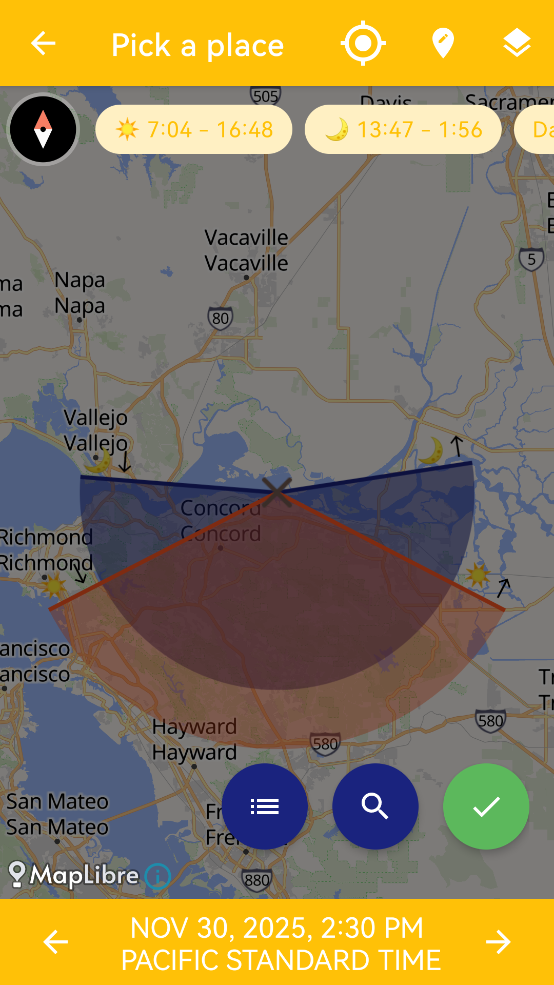 اسکرین شات 2 برنامه Calendar - Sun & Moon