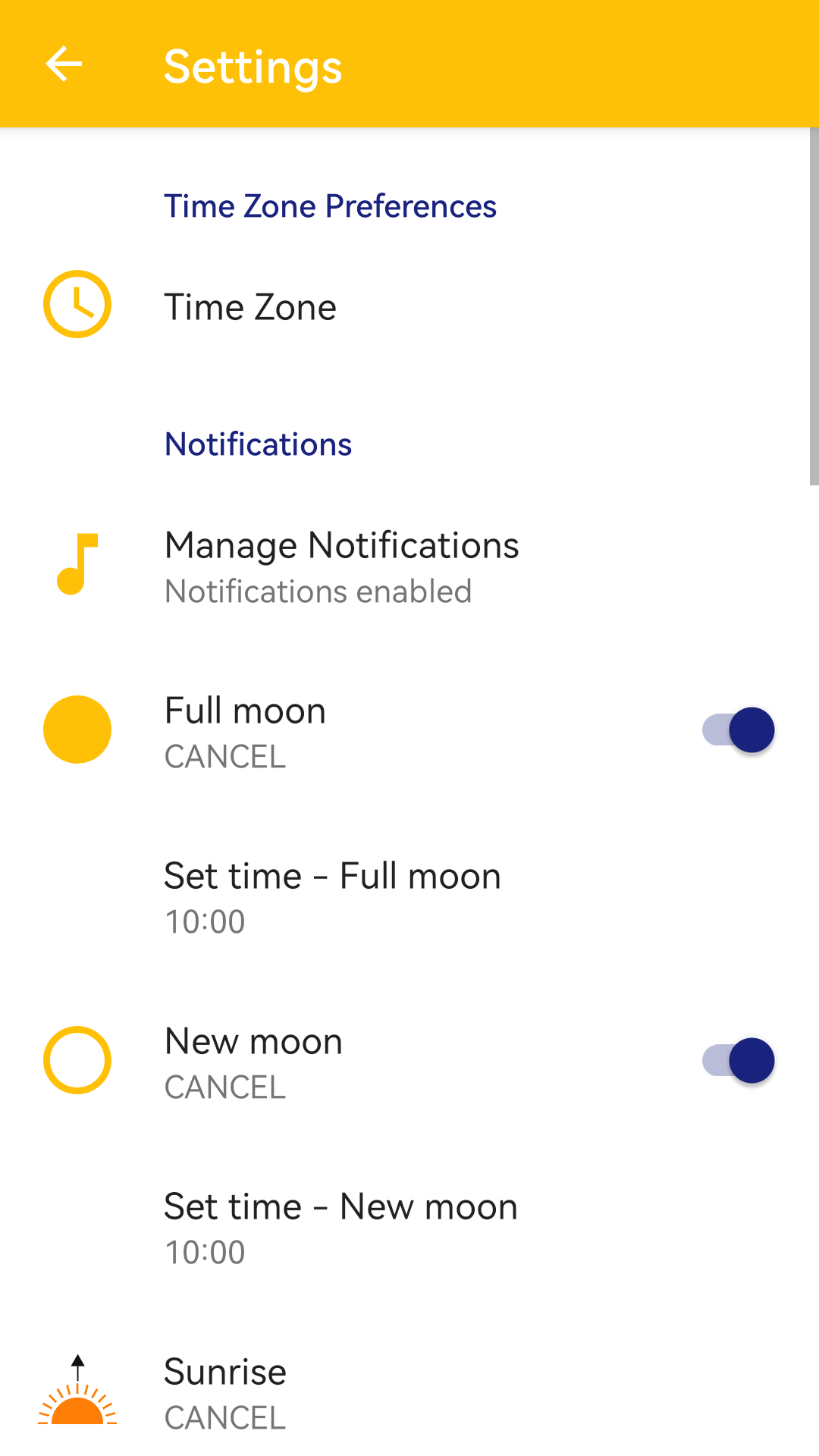 اسکرین شات 7 برنامه Calendar - Sun & Moon