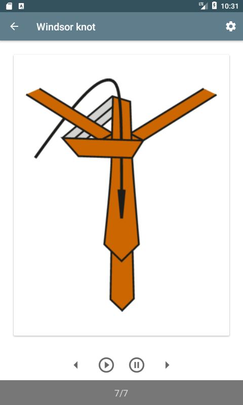 اسکرین شات 3 برنامه Encyclopedia of Tie Knots