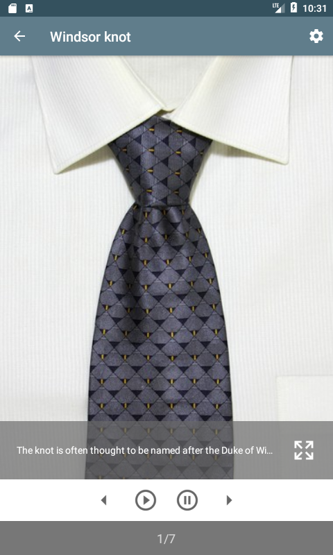 اسکرین شات 2 برنامه Encyclopedia of Tie Knots