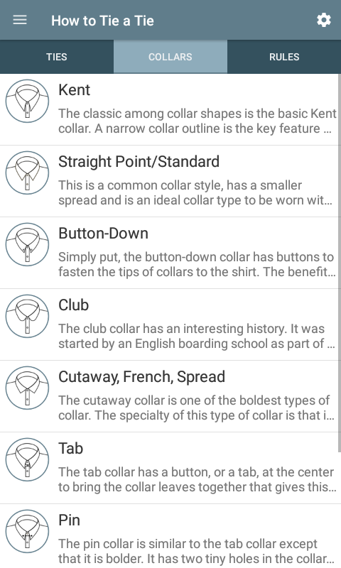 اسکرین شات 4 برنامه Encyclopedia of Tie Knots