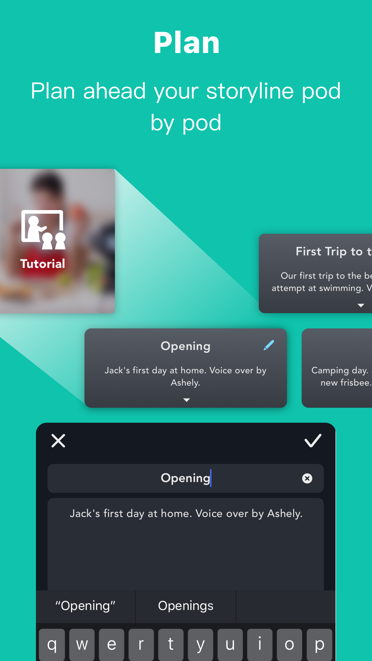 اسکرین شات 3 برنامه Write-on Video—Editor, Planner