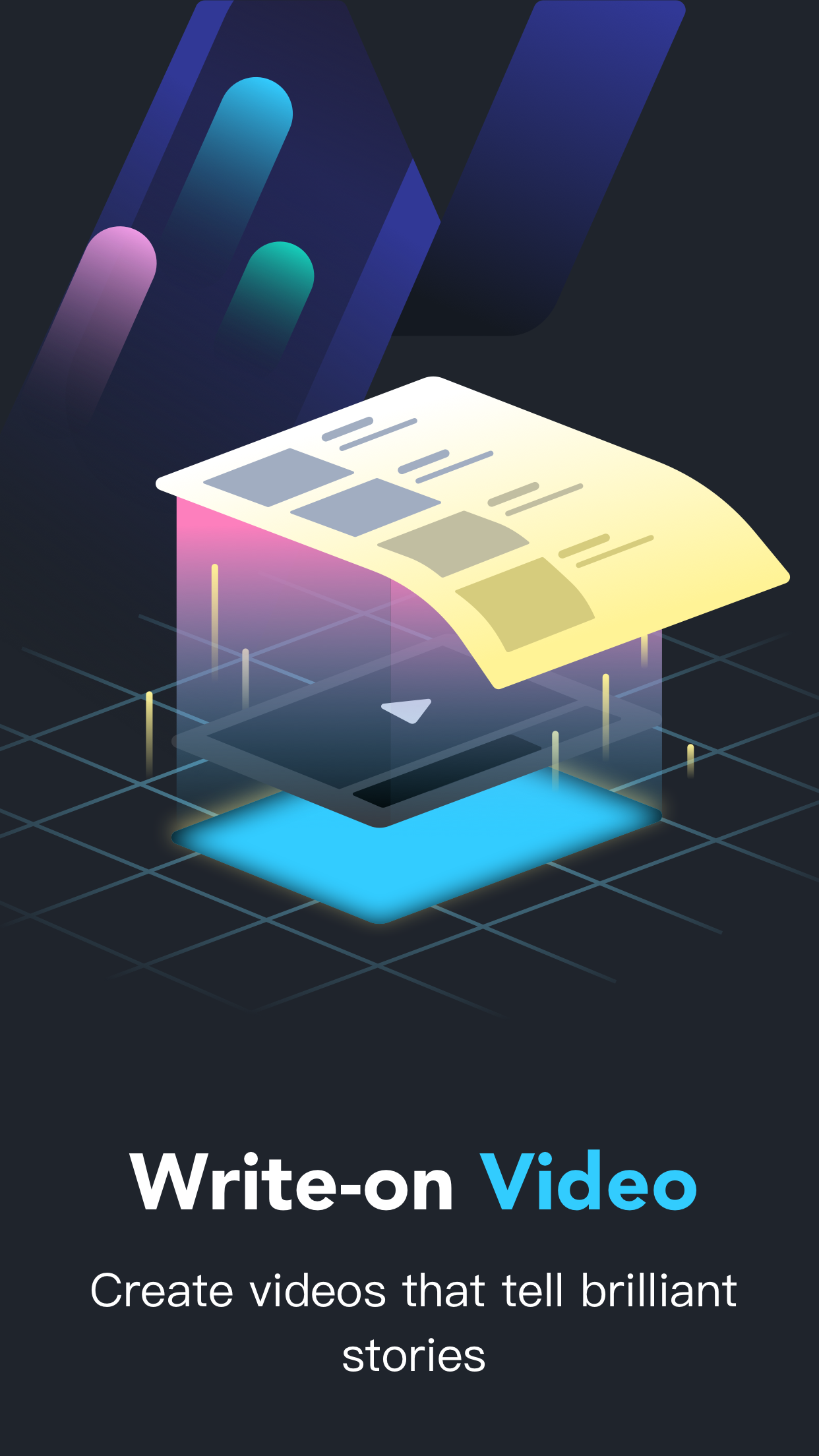 اسکرین شات 1 برنامه Write-on Video—Editor, Planner