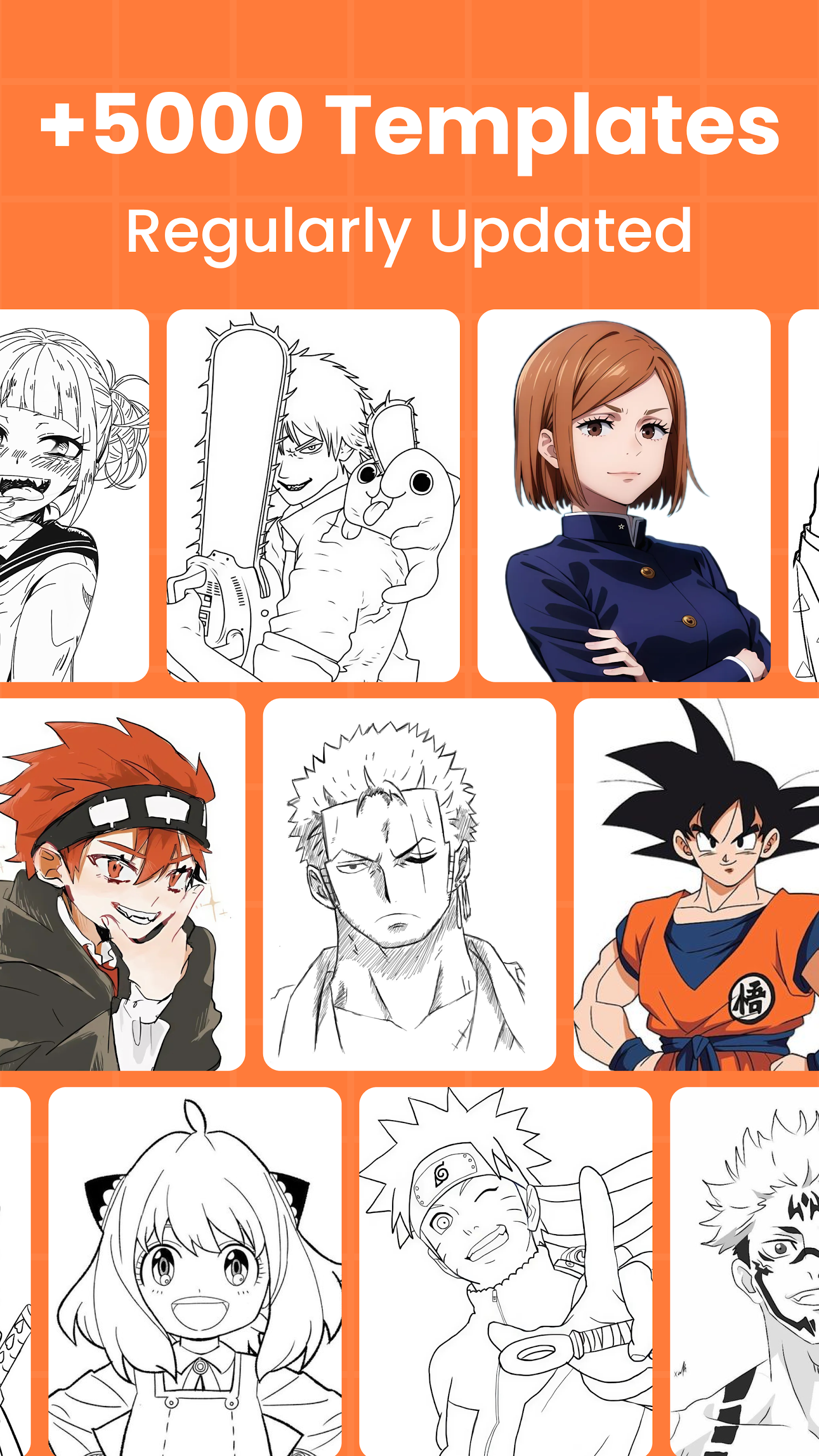 اسکرین شات 3 برنامه Anime AR Draw: How to Draw