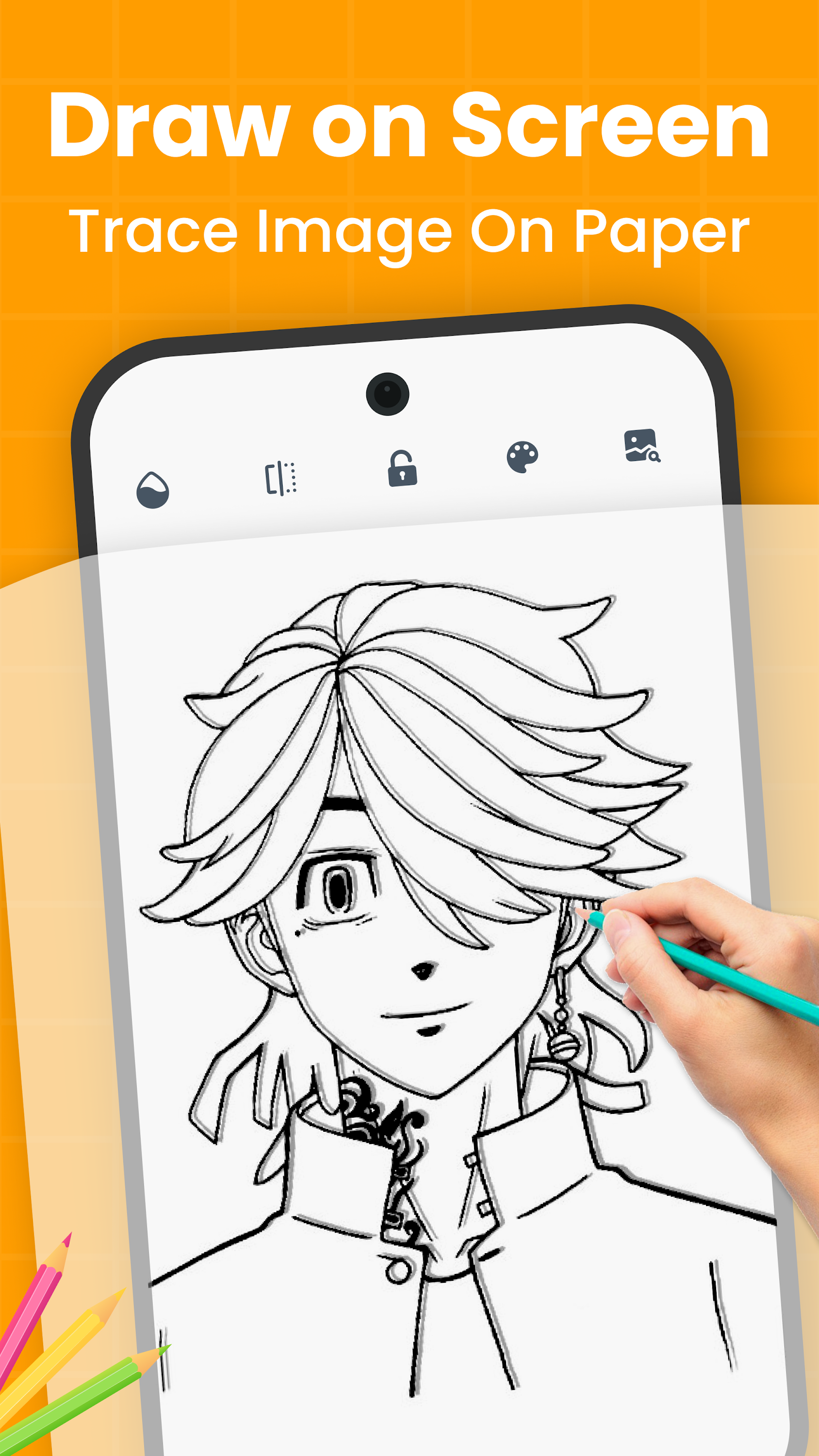 اسکرین شات 5 برنامه Anime AR Draw: How to Draw