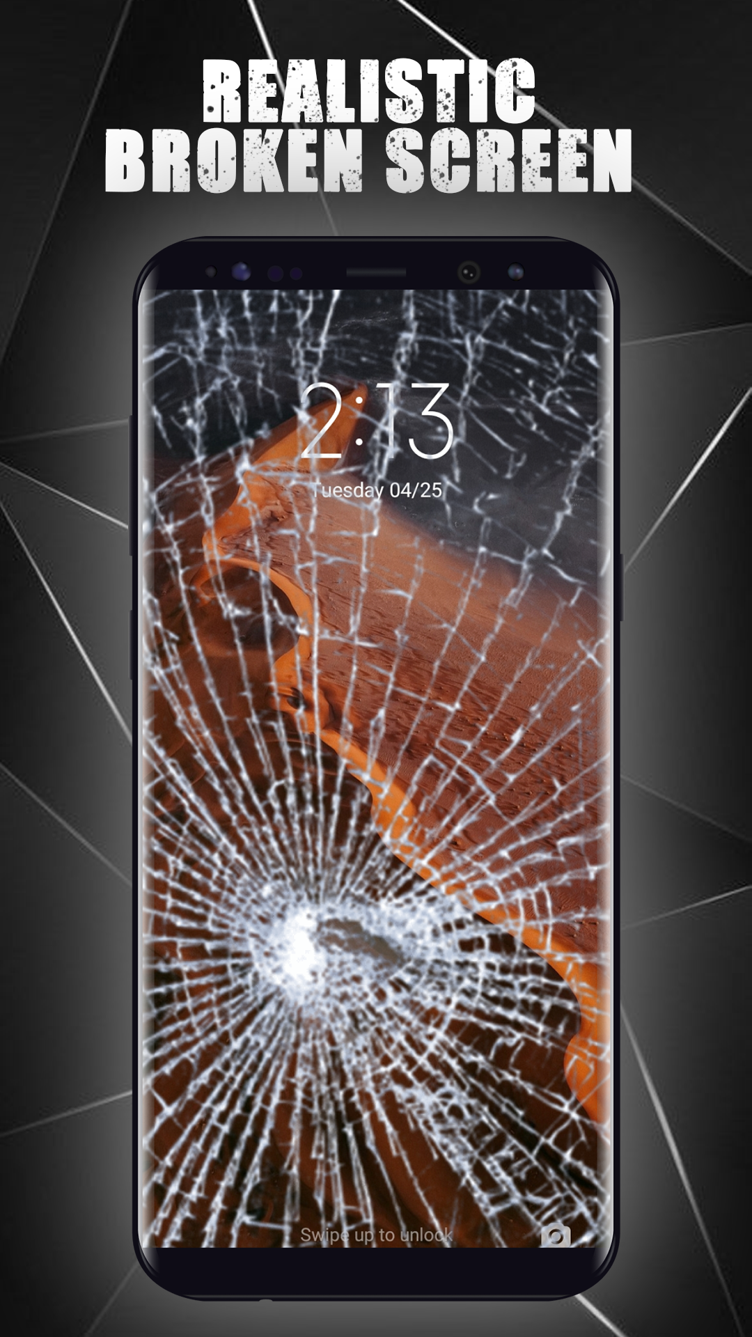 اسکرین شات 6 برنامه Broken Screen & Wallpaper 4K