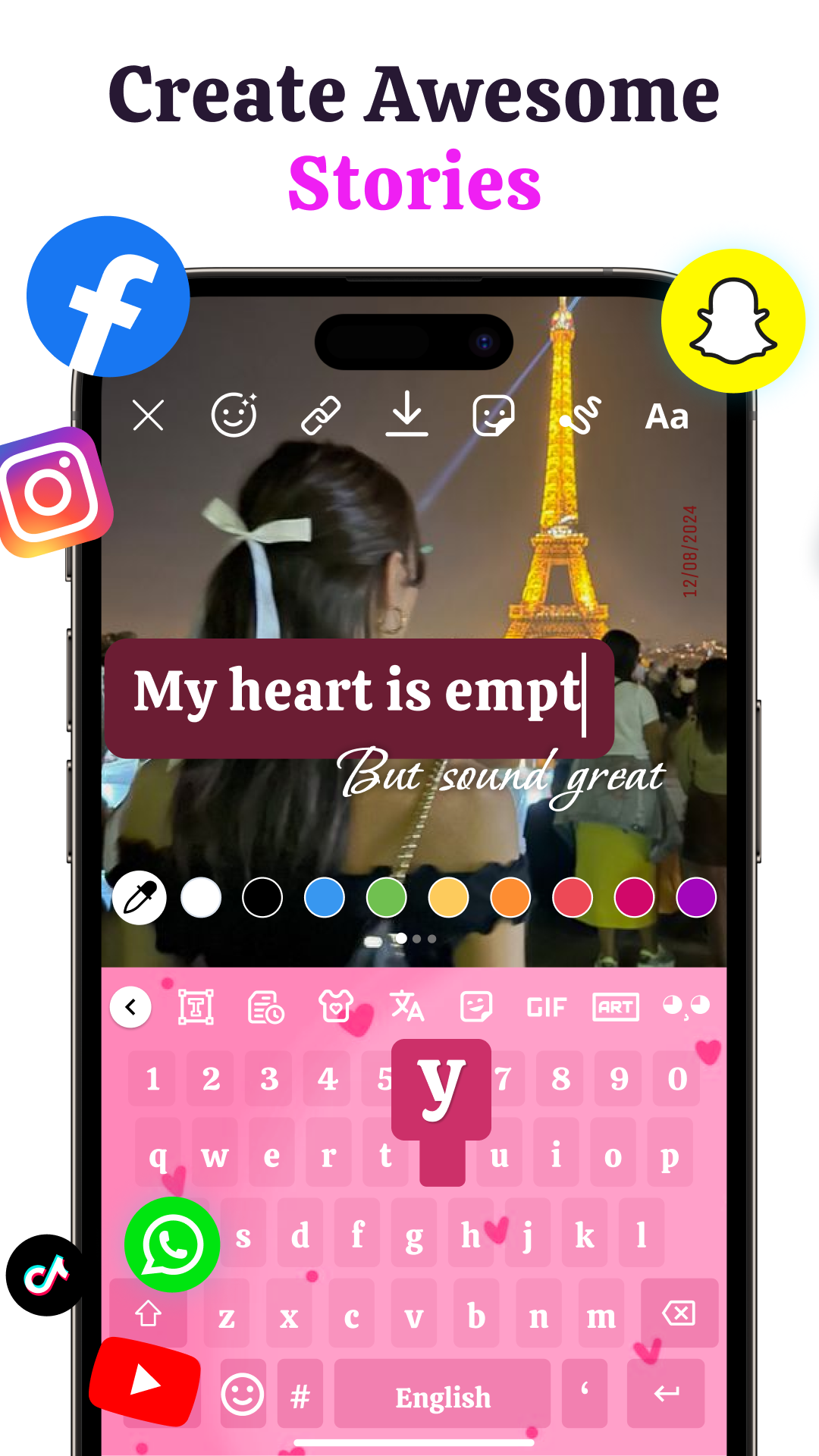 اسکرین شات 5 برنامه Fonts Keyboard: Emoji & Fonts