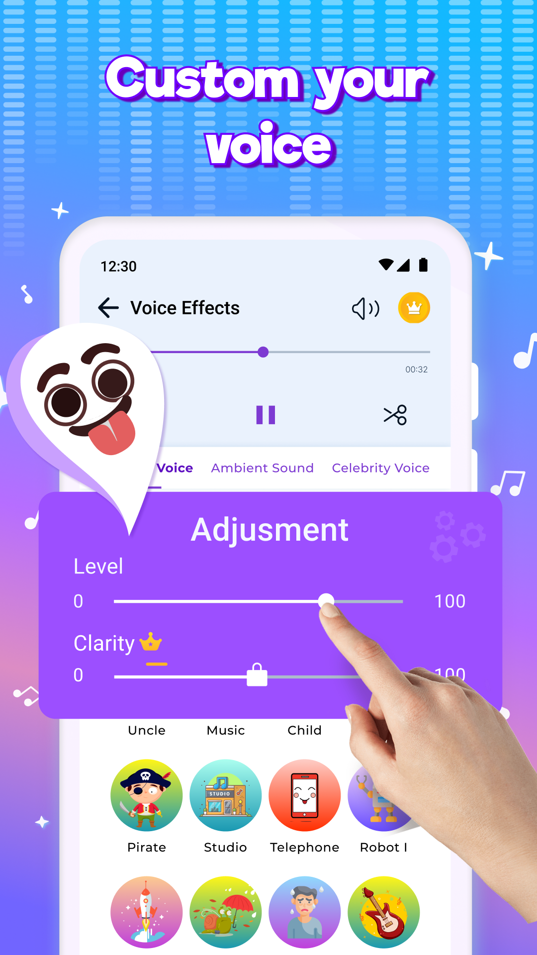 اسکرین شات 4 برنامه Voice Changer - Sound Effects