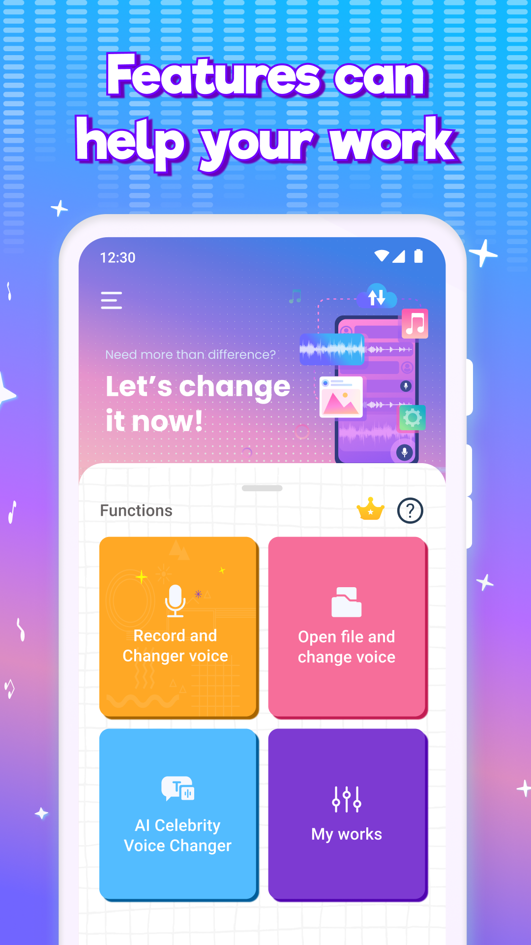 اسکرین شات 5 برنامه Voice Changer - Sound Effects