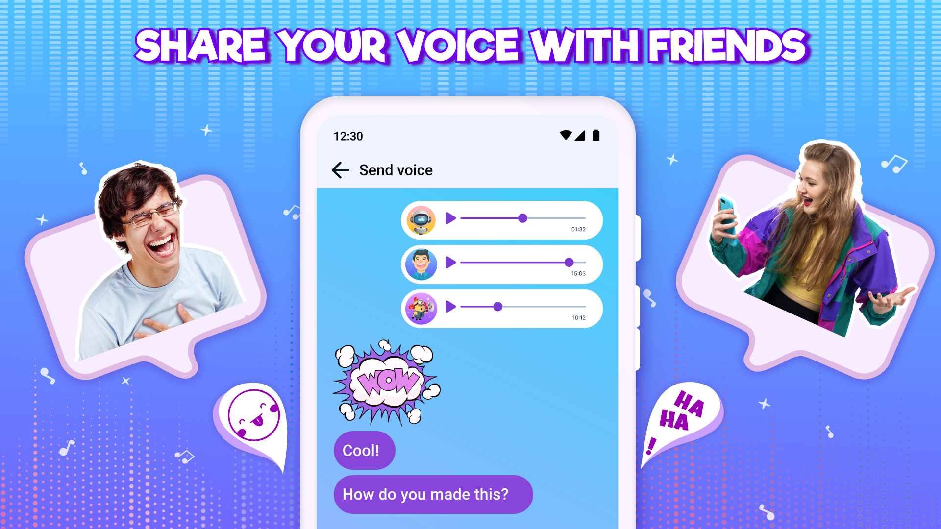 اسکرین شات 6 برنامه Voice Changer - Sound Effects
