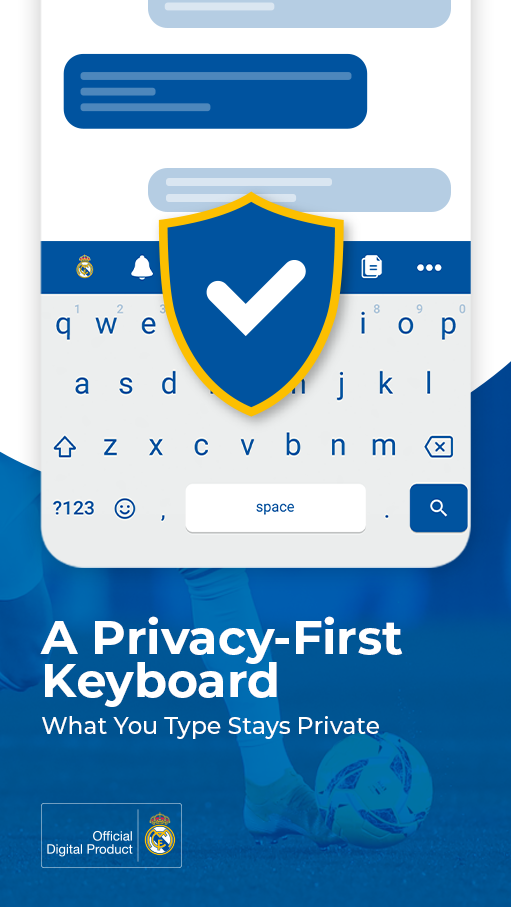 اسکرین شات 4 برنامه Real Madrid Keyboard