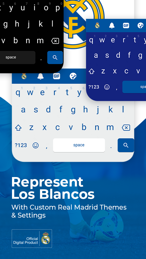 اسکرین شات 2 برنامه Real Madrid Keyboard