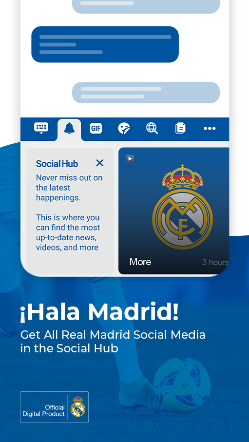 اسکرین شات 1 برنامه Real Madrid Keyboard