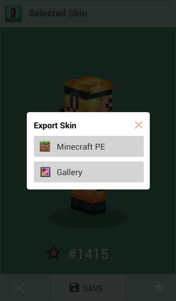 اسکرین شات 4 برنامه Skins for Minecraft PE