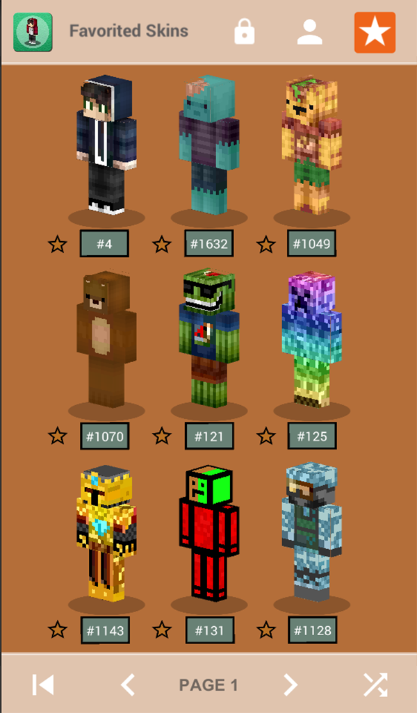 اسکرین شات 2 برنامه Skins for Minecraft PE