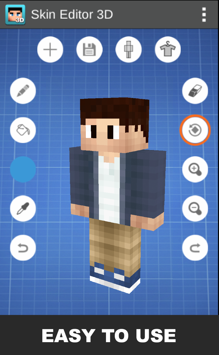 اسکرین شات 1 برنامه Skin Editor 3D for Minecraft